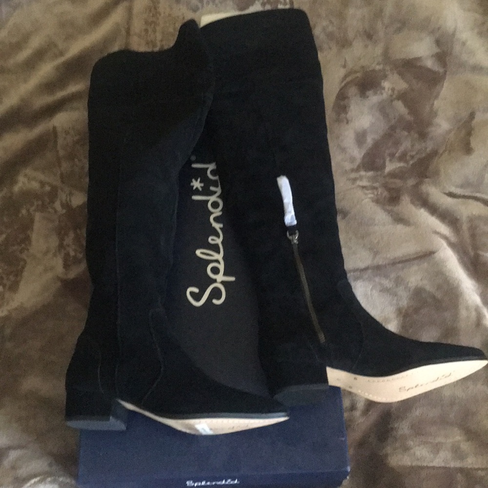 Splendid thigh high suede BOOTS, size 6